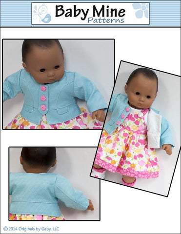 Baby Mine Bitty Baby/Twin Snappy Little Jacket 15" Baby Doll Clothes larougetdelisle