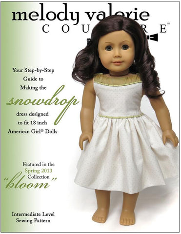 Melody Valerie Couture 18 Inch Modern Snowdrop Dress 18" Doll Clothes larougetdelisle