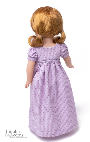 Thimbles and Acorns WellieWishers Bib Front Regency Dress 14-15" Doll Clothes Pattern larougetdelisle