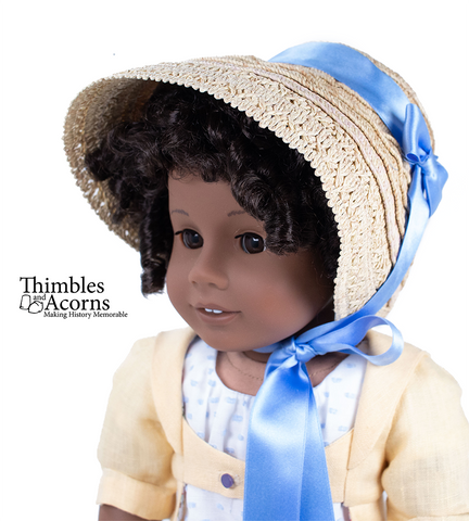 Thimbles and Acorns 18 Inch Modern Three Straw Hats! 18 inch Doll Clothes Accessory Pattern larougetdelisle