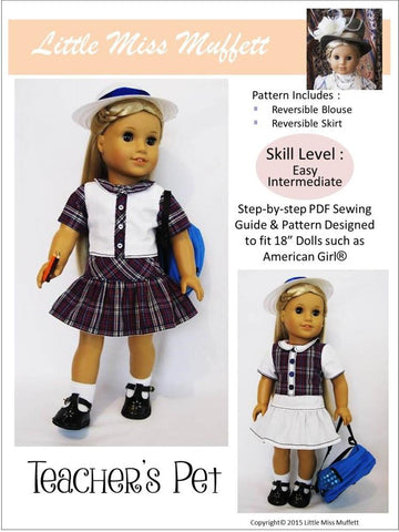 Little Miss Muffett 18 Inch Modern Teacher's Pet 18" Doll Clothes larougetdelisle