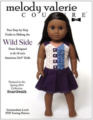 Melody Valerie Couture 18 Inch Modern Wild Side Dress 18" Doll Clothes larougetdelisle