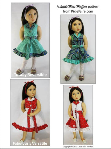 Little Miss Muffett A Girl For All Time Topsy Turvy Pattern for AGAT Dolls larougetdelisle