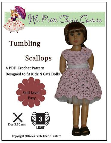 Mon Petite Cherie Couture Kidz n Cats Tumbling Scallops for Kidz N Cats Dolls larougetdelisle