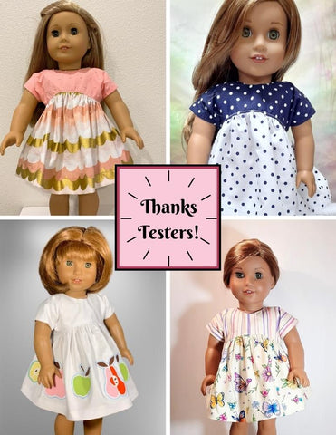 Jelly Bean Soup Designs 18 Inch Modern Wellington Dress and Shrug 18" Doll Clothes Pattern larougetdelisle