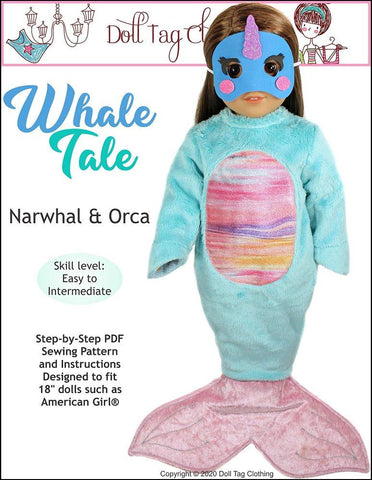 Doll Tag Clothing 18 Inch Modern Whale Tale 18" Doll Clothes larougetdelisle