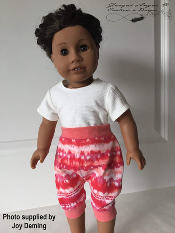 Jacqui Angus Creations & Designs 18 Inch Modern I Like To Move It - Harem Slacks and Jumper 18" Doll Clothes Pattern larougetdelisle