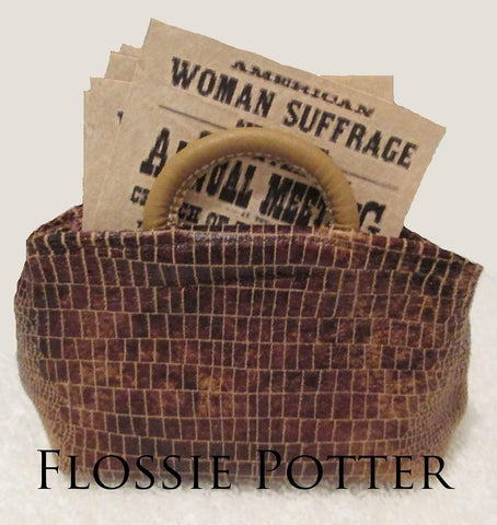 Flossie Potter 18 Inch Historical Susan B. Anthony's Alligator Bag & Fliers 18" Doll Accessories larougetdelisle