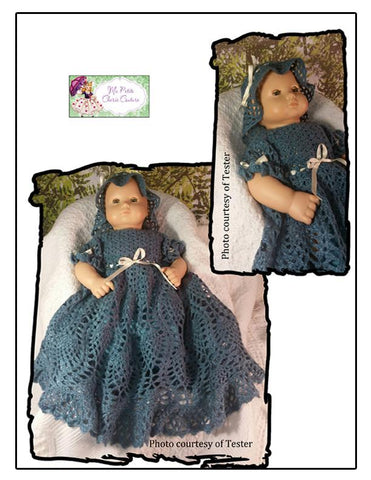 Mon Petite Cherie Couture Bitty Baby/Twin Baby's First Dress Crochet Pattern larougetdelisle