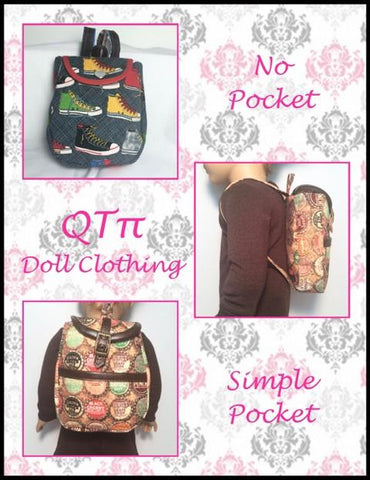 QTπ Doll Clothing 18 Inch Modern Old School Backpack 18" Doll Accessories larougetdelisle