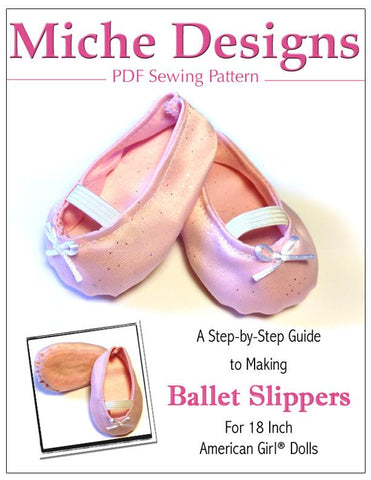 Ballet Slippers 18"Doll Shoes