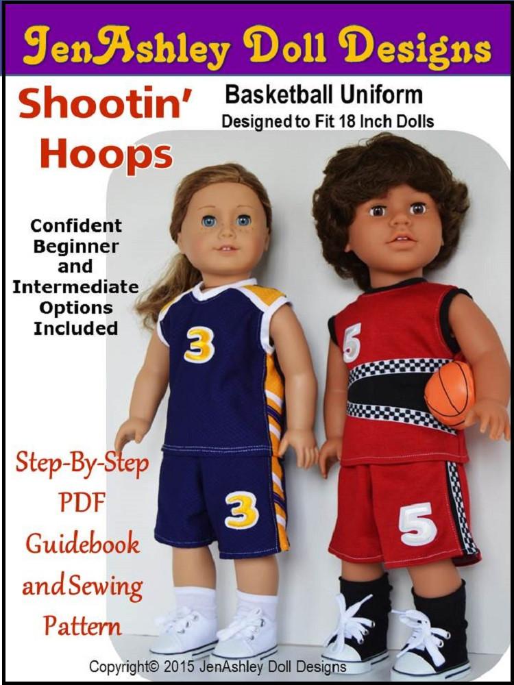 Jenashley Doll Designs Shootin Hoops Basketball Uniform