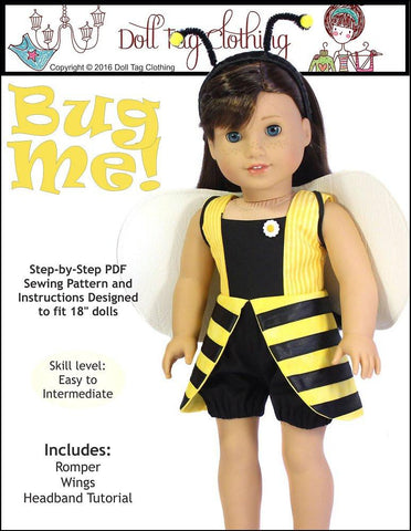 Doll Tag Clothing 18 Inch Modern Bug Me! 18" Doll Clothes larougetdelisle