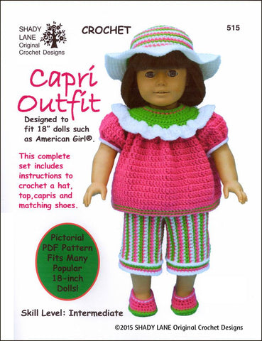 Shady Lane Crochet Capri Outfit Crochet Pattern larougetdelisle