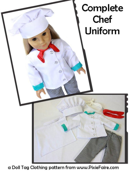 doll chef outfit