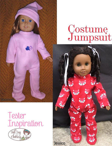 Doll Tag Clothing 18 Inch Modern Costume Jumpsuit 18" Doll Clothes Pattern larougetdelisle