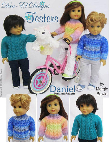 Dan-El Designs Knitting Daniel 18" Doll Knitting Pattern larougetdelisle