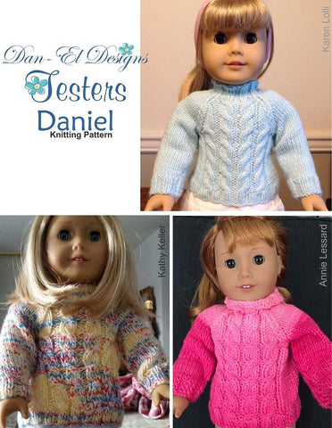 Dan-El Designs Knitting Daniel 18" Doll Knitting Pattern larougetdelisle