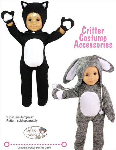Doll Tag Clothing 18 Inch Modern Critter Costume Accessories 18" Doll Clothes Pattern larougetdelisle