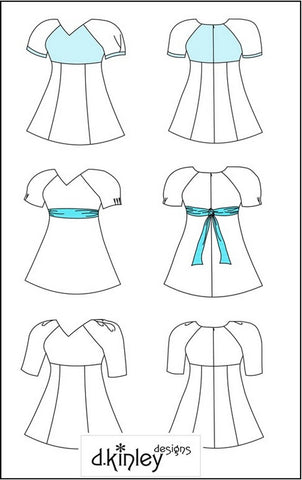 Dkinley Designs 18 Inch Modern E=dK2 Dress 18" Doll Clothes Pattern larougetdelisle