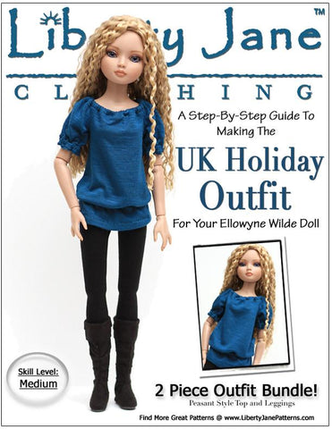 Liberty Jane Ellowyne U.K. Holiday Outfit for Ellowyne larougetdelisle