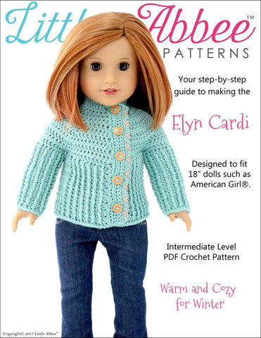 Little Abbee Crochet Elyn Cardi Crochet Pattern larougetdelisle