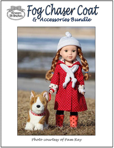 Forever 18 Inches WellieWishers Fog Chaser Coat and Accessories Bundle 14-14.5" Doll Clothes Pattern larougetdelisle
