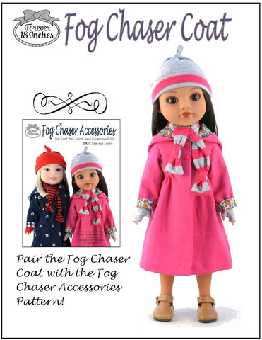 Forever 18 Inches WellieWishers Fog Chaser Coat 14-14.5" Doll Clothes Pattern larougetdelisle