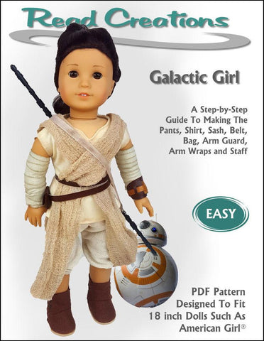Read Creations 18 Inch Modern Galactic Girl 18" Doll Clothes Pattern larougetdelisle