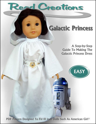 Read Creations 18 Inch Modern Galactic Princess Dress 18" Doll Clothes Pattern larougetdelisle