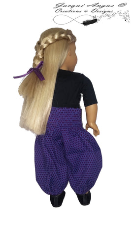 Jacqui Angus Creations & Designs 18 Inch Modern Genie Pants 18" Doll Clothes Pattern larougetdelisle