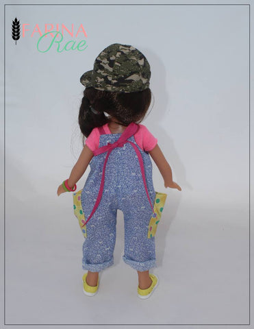 Farina Rae WellieWishers Hip Hop Hannah Romper 14-14.5" Doll Clothes Pattern larougetdelisle