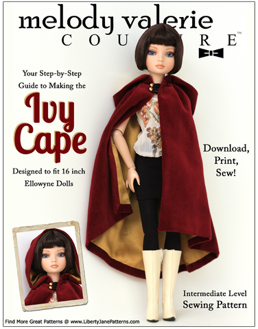 Melody Valerie Couture Ellowyne Ivy Cape for Ellowyne Dolls larougetdelisle