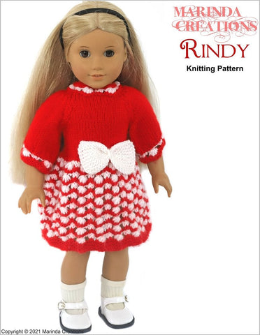 Marinda Creations Knitting Rindy 18" Doll Knitting Pattern larougetdelisle