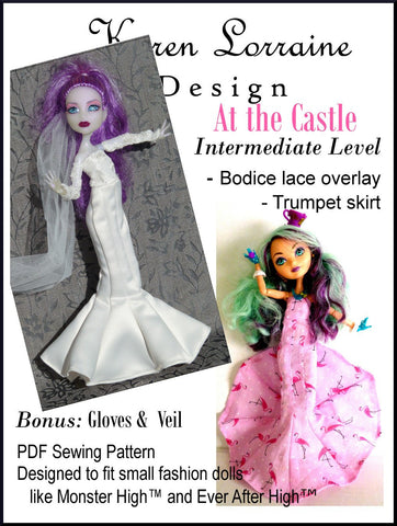 Karen Lorraine Design Monster High At the Castle Pattern for Monster High Dolls larougetdelisle