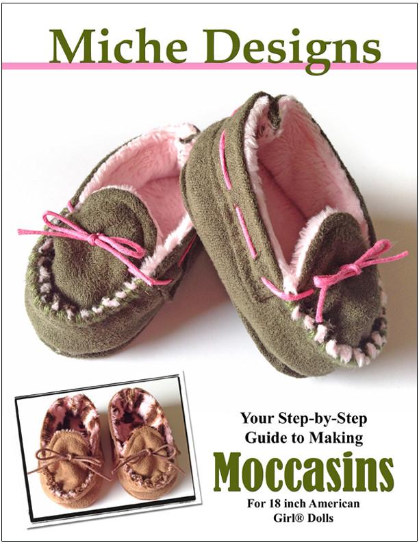 Moccasins 18 Inch Doll Shoes Pattern Pdf Download Pixie Faire