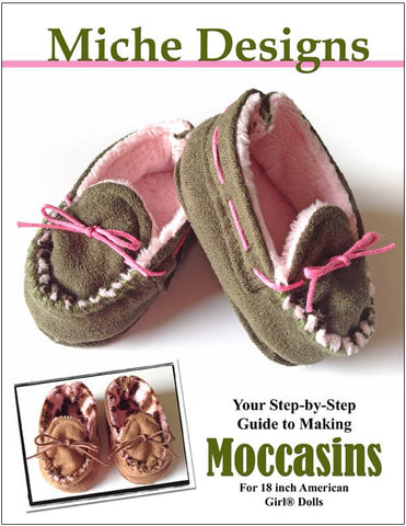 Miche Designs Shoes Moccasins 18" Doll Shoes larougetdelisle