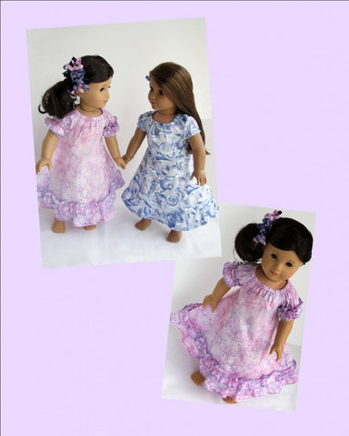 Eden Ava 18 Inch Modern Hawaiian Muu Muu Dress 18" Doll Clothes Pattern larougetdelisle