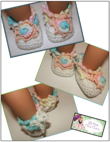 Mon Petite Cherie Couture Crochet Posie Toe Slippers Crochet Pattern larougetdelisle