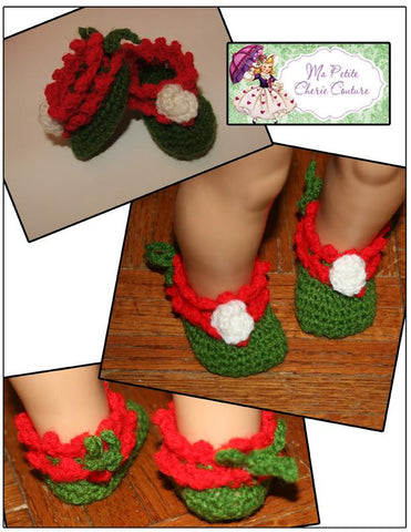Mon Petite Cherie Couture Crochet Posie Toe Slippers Crochet Pattern larougetdelisle