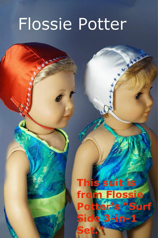 Flossie Potter 18 Inch Historical Retro Swim Cap 18" Doll Clothes larougetdelisle