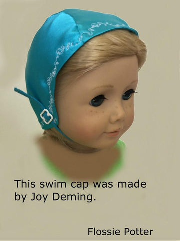 Flossie Potter 18 Inch Historical Retro Swim Cap 18" Doll Clothes larougetdelisle