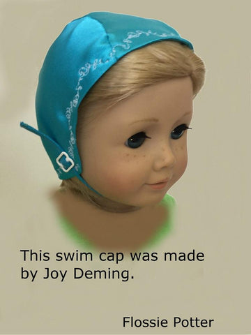 Flossie Potter 18 Inch Historical 1950s Swimsuit and Retro Swim Cap Bundle 18" Doll Clothes Pattern larougetdelisle