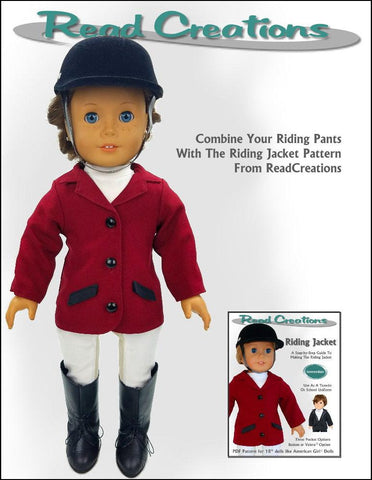 Read Creations 18 Inch Modern Riding Pants 18" Doll Clothes Pattern larougetdelisle