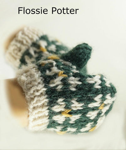 Flossie Potter Knitting Scandinavian Mittens & Hat Knitting Pattern larougetdelisle