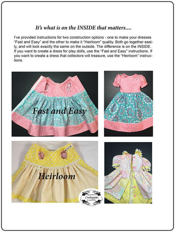 Crabapples Kidz n Cats School Girl Dresses Pattern for Kidz N Cats Dolls larougetdelisle