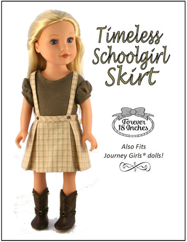 Forever 18 Inches 18 Inch Historical Timeless Schoolgirl Skirt 18" Doll Clothes larougetdelisle