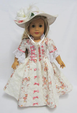 Little Miss Muffett 18 Inch Historical Shepherdess 18" Doll Clothes Pattern larougetdelisle