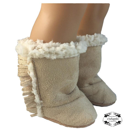 Crabapples Shoes Cozy Boots 18" Doll Shoe Pattern larougetdelisle