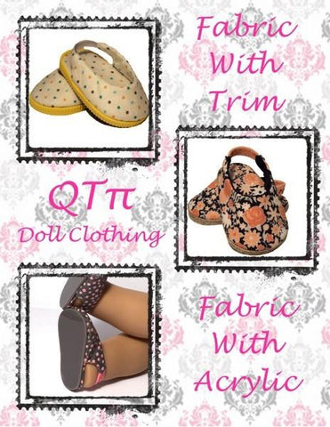 QTπ Doll Clothing Shoes Sling Back Shoes 18" Doll Shoes larougetdelisle